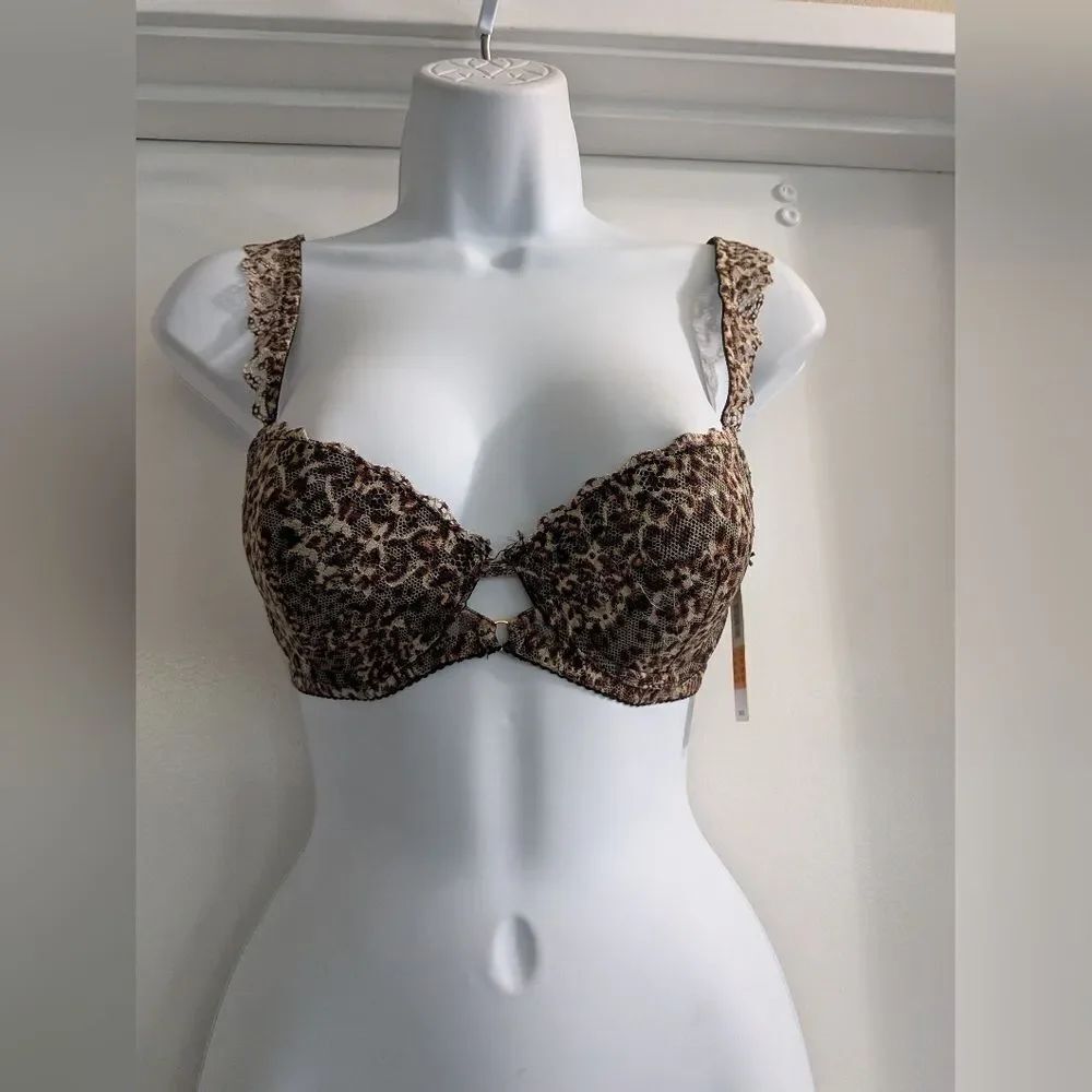 Sam Edelman Cheetah print Bra 32D NWT